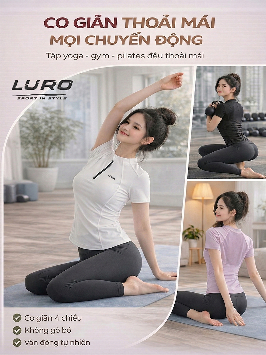 S11D-6N — Set đồ tập nữ áo khóa kéo & quần legging 6
