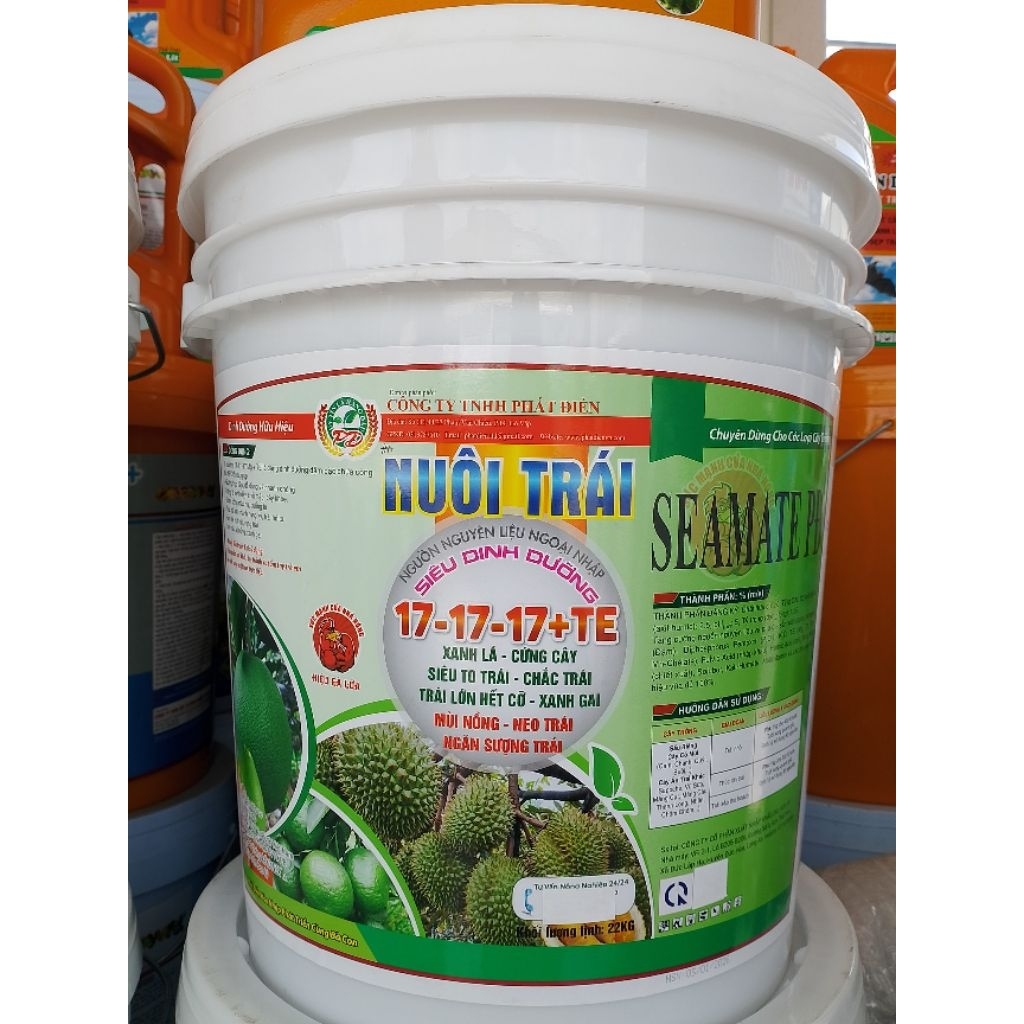 [XÔ 22KG] Xô NUÔI TRÁI 17 - 17 - 17 + TE