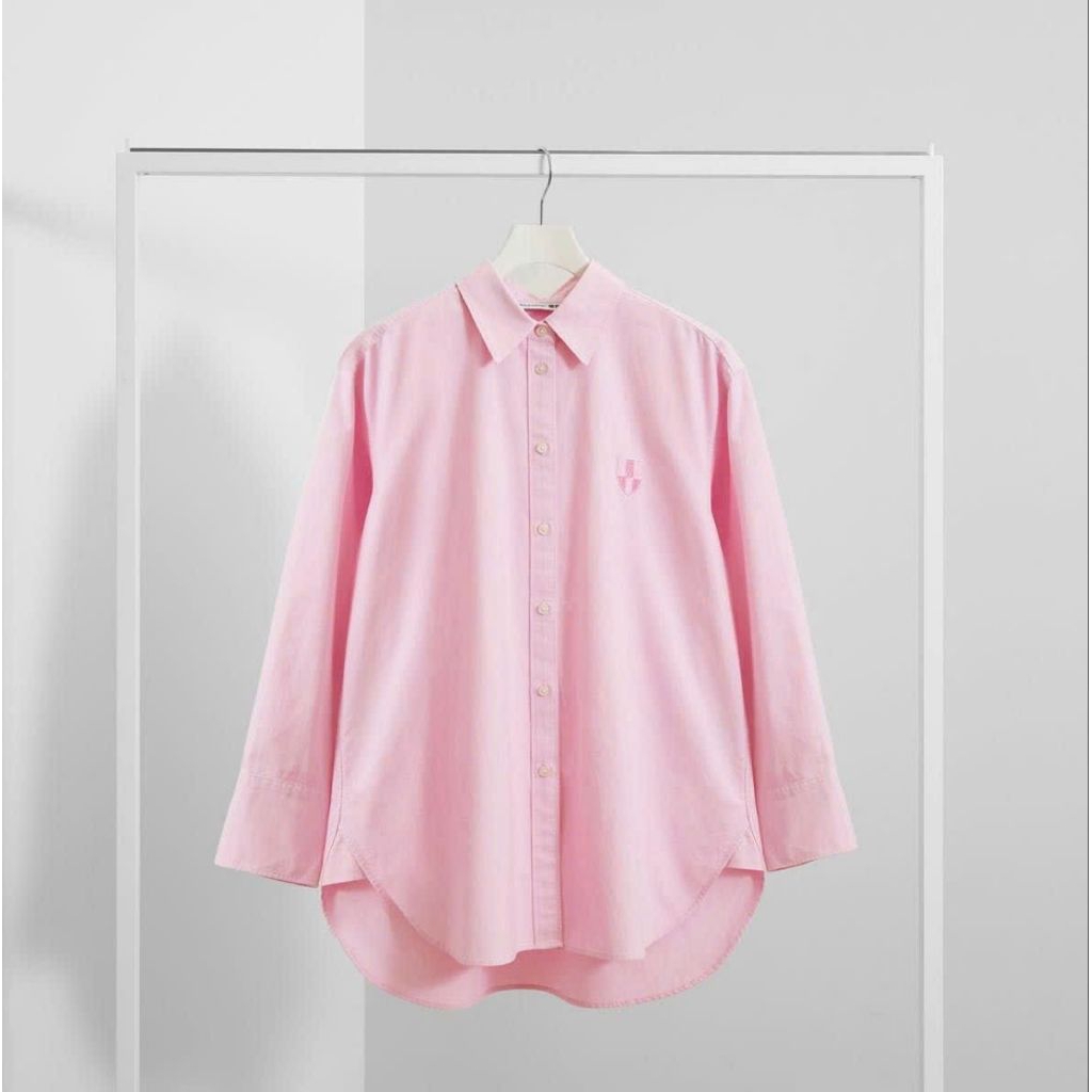 (2hand) Áo somi nam màu hồng jw anderson uniqlo