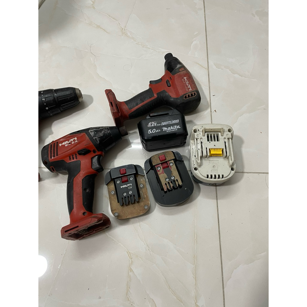 Đế chuyển pin Makita cho máy HILTI 12v