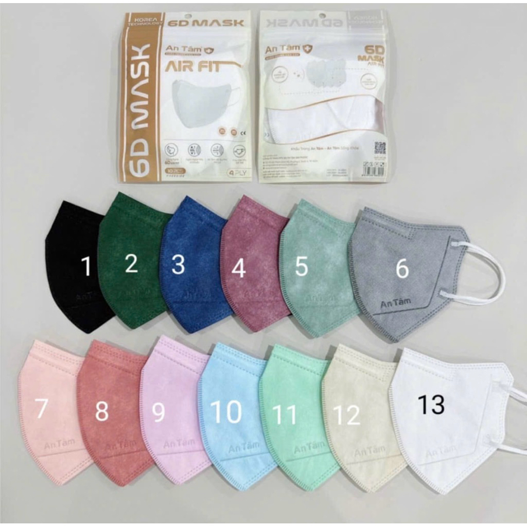 Thùng 100 chiếc khẩu trang 6D an tâm