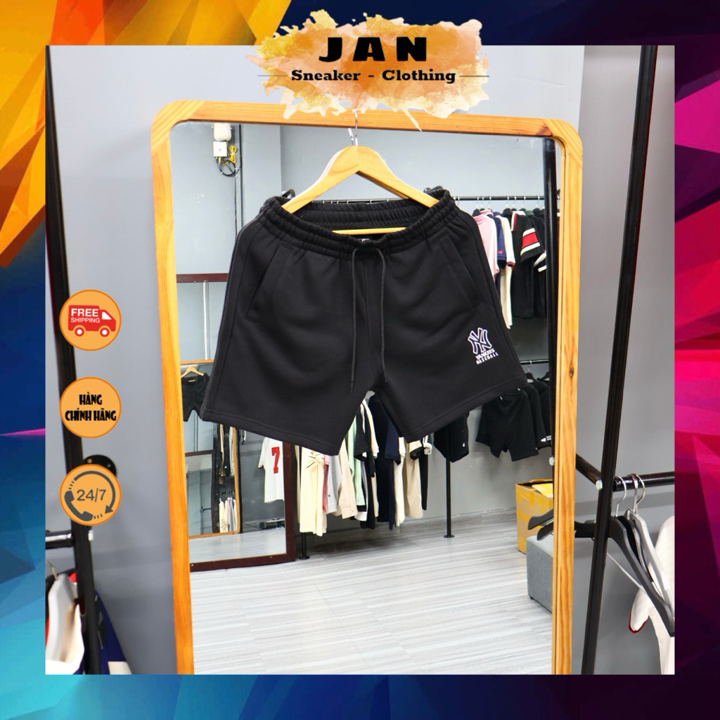 [ HOẢ TỐC ] Quần Short NEW ERA NY Yankees Đen | Jan Shop