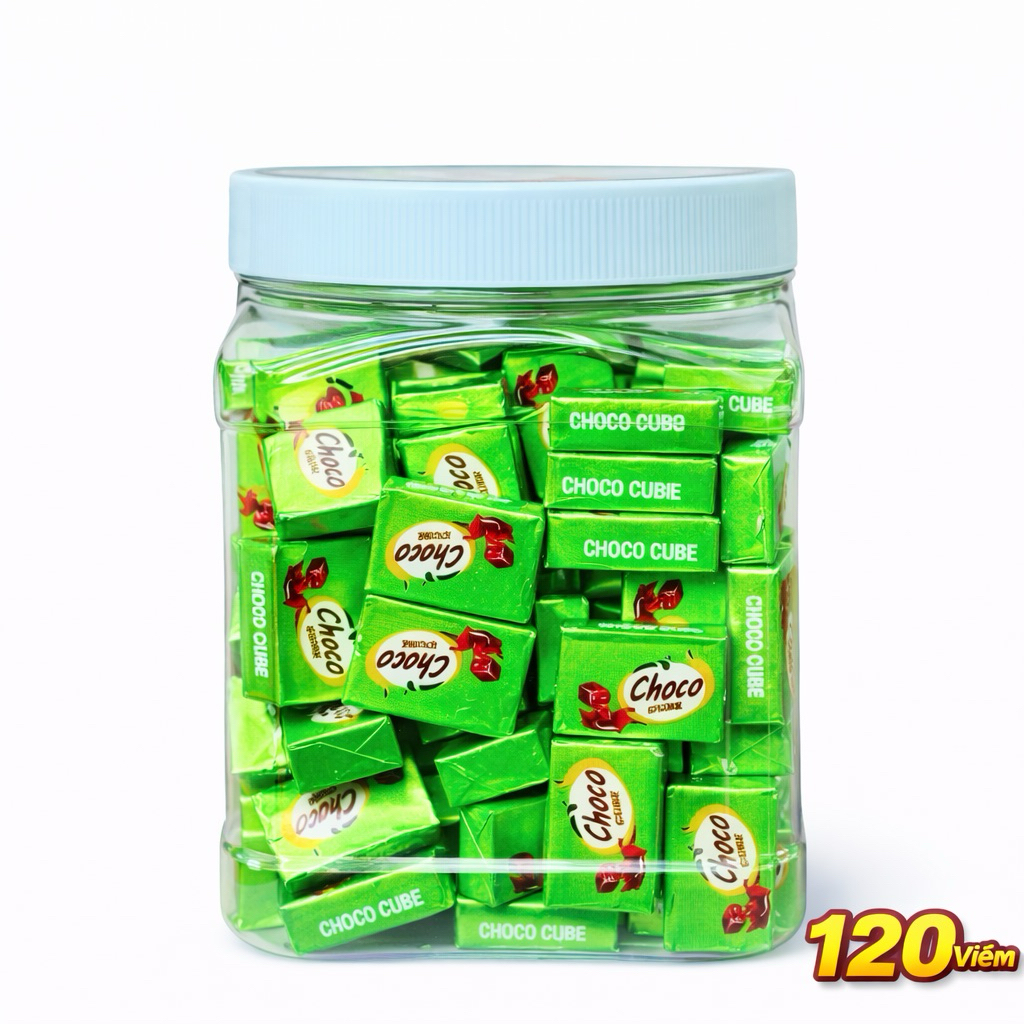 Kẹo Choco Cube Hũ 120 Viên
