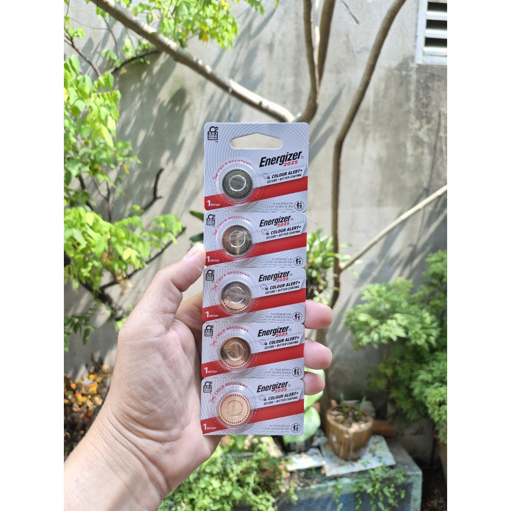 Vỉ 5 viên pin Cmos CR2025 /CR 2025 Energizer Lithium 3V hàng chính hãng