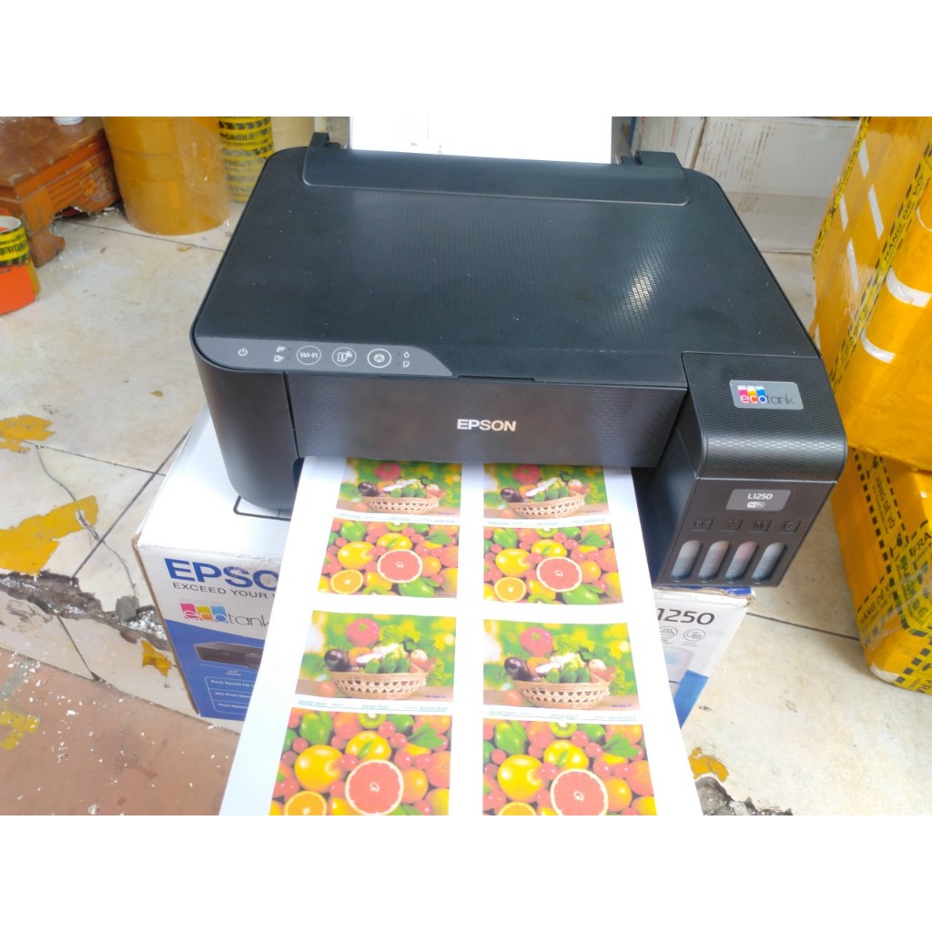 Máy in phun màu cũ Epson L1250 máy 4 màu bền đẹp in ổn định mực nước theo máy Kholinhkienmayinthanvu