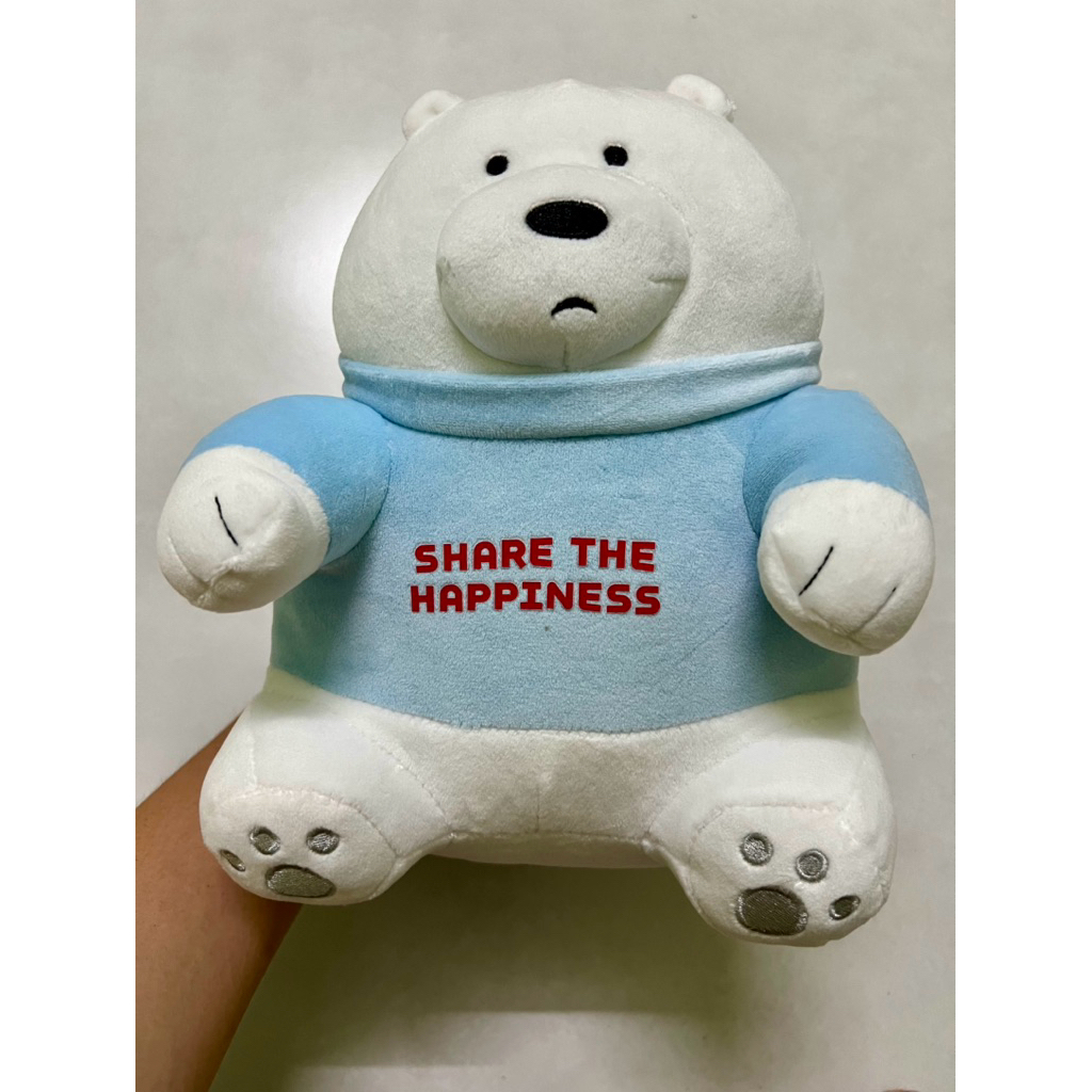 Gấu bông We Bare Bear (Ice Bear) - Lotteria