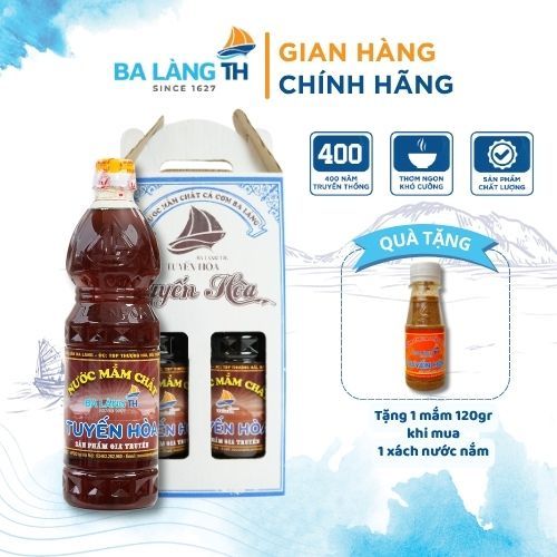 Xách Nước Mắm Chắt Cá Cơm Ba Làng TH 800ml Combo 2 Chai