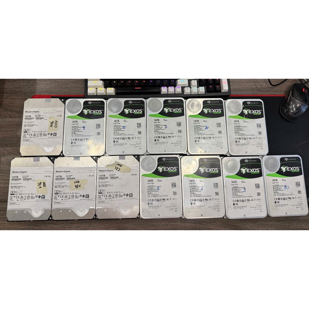 Ổ cứng HDD Seagate Exos 7E8 6TB | Seagate Exos X16 16TB | Western Digital Ultrastar DC HC550 16TB