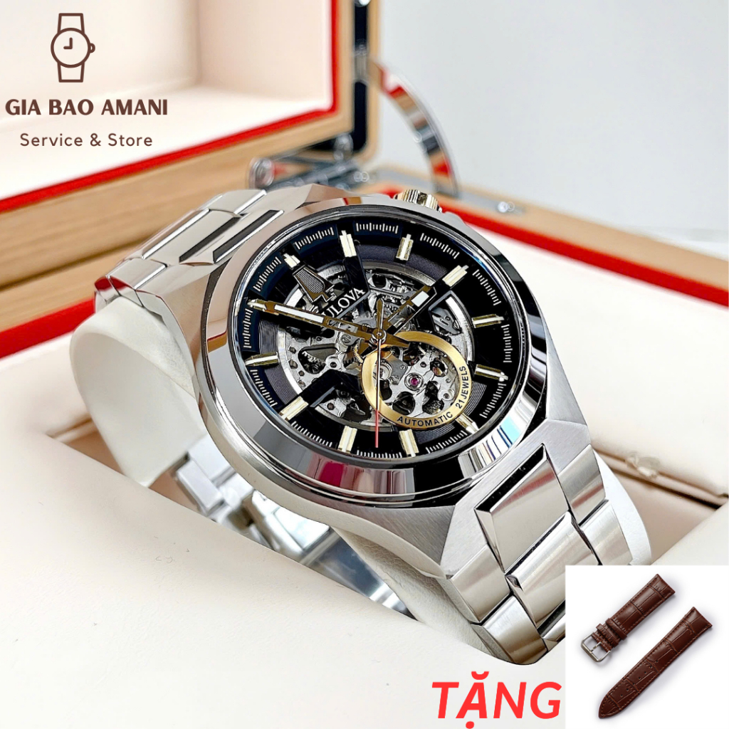 Đồng Hồ Nam BULOVA Chính Hãng Tặng Dây Da Cao Cấp
