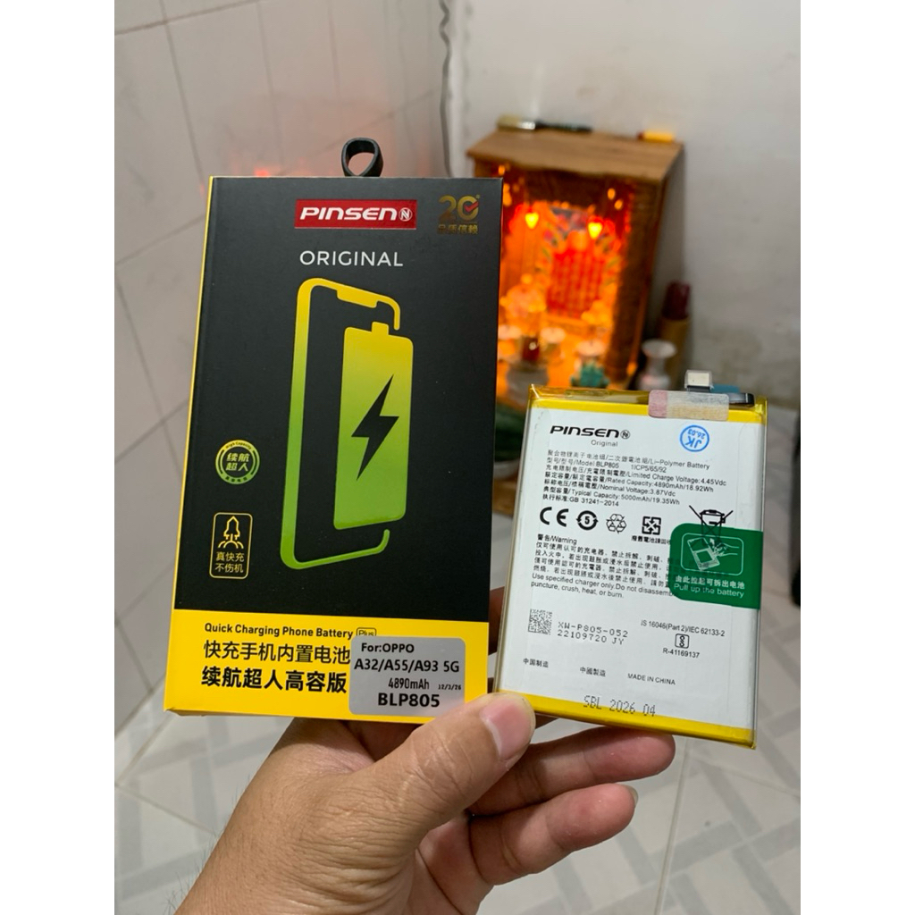 PIN OPPO A32 2020 / A53 2020 / A53 4G / A54 / A55 ZIN HỘP XỊN MÃ BLP805 DUNG LƯỢNG CHUẨN