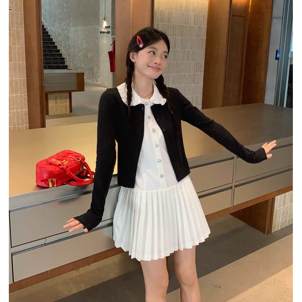 LASSIE BIGSIZE| Áo khoác ngoài tay dài cardigan 3 màu (MUN TOP)