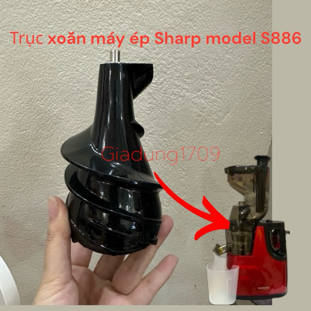 trục xoắn máy ép chậm sharp S886