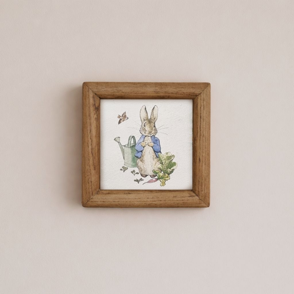 Tranh giấy dó thỏ peter rabbit