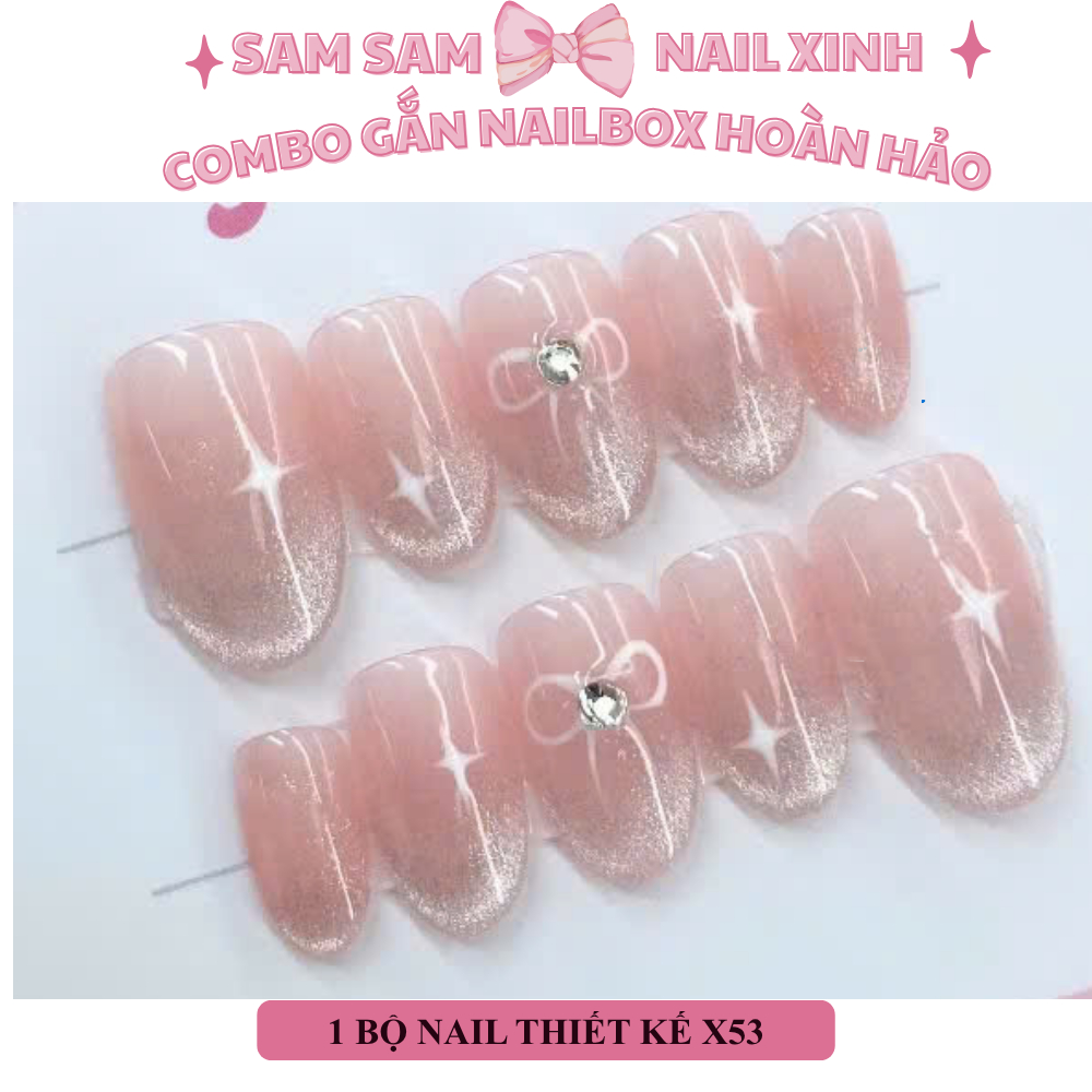 X53 Nailbox chụp kỷ yếu thạch mắt mèo nơ