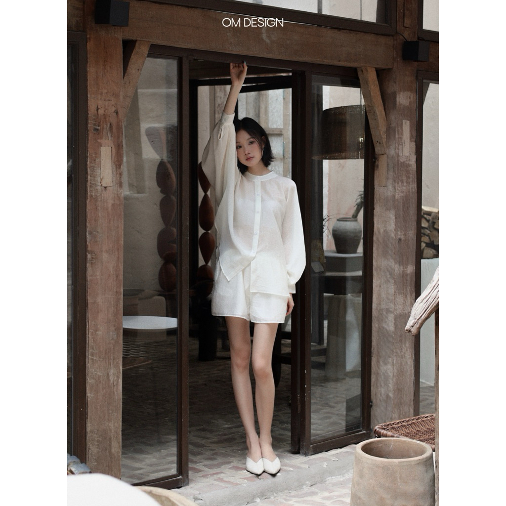 Set áo và quần sooc tơ voan trong, bay nhẹ - Perline Set (+% phí sàn) - By OM Design