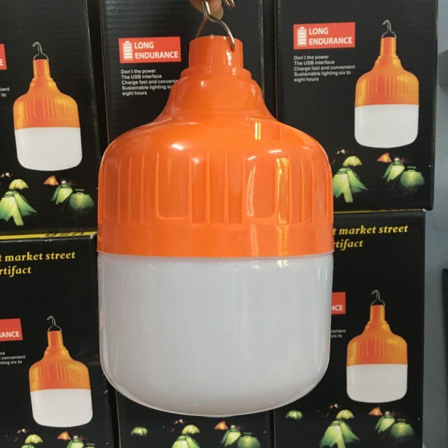 Bóng Đèn Tích Điện 200W Siêu Sáng Tiện Lợi Gọn Nhẹ Hàng Cao Cấp Nhập Khẩu ( Thời gian sử dụng 3h - 4