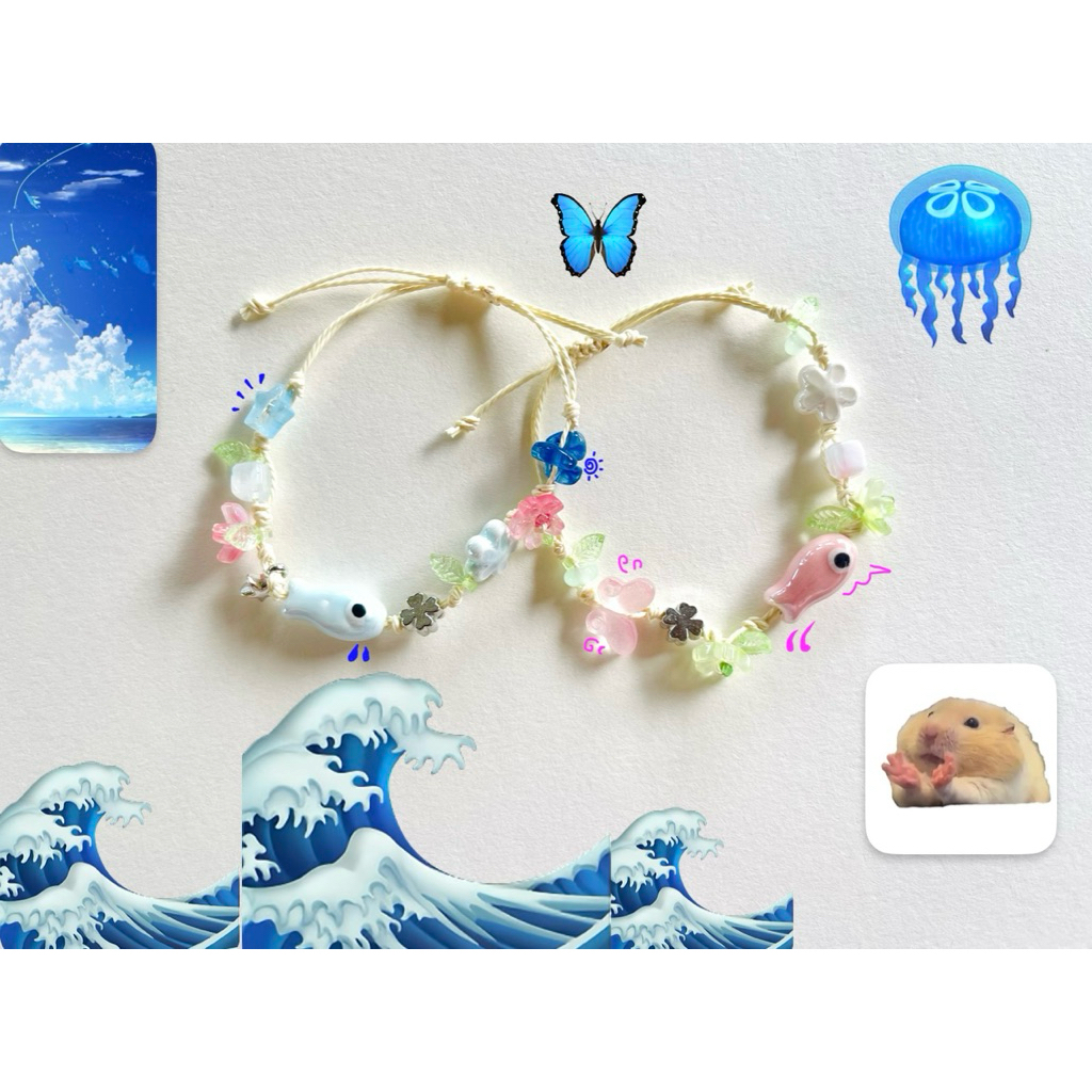 vòng tay gốm evil eye