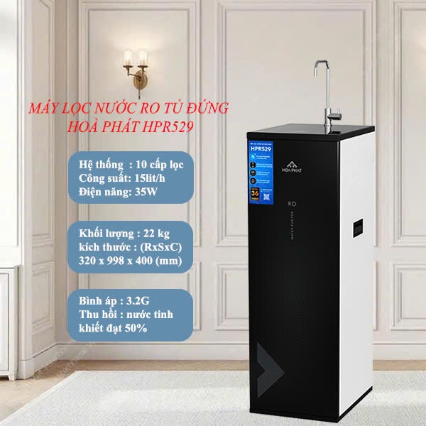 Máy lọc nước RO tủ đứng Hòa Phát HPR529