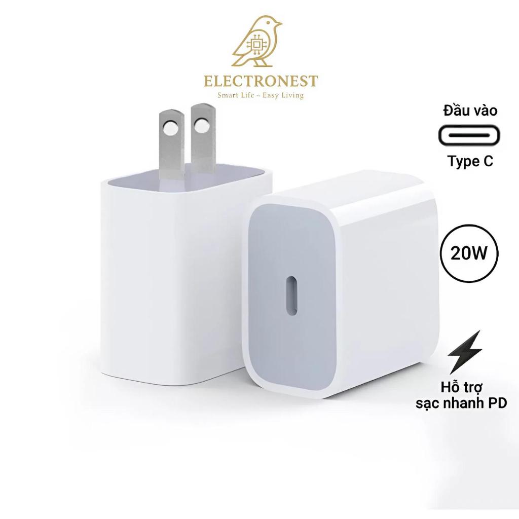 Củ Sạc,Cáp sạc,Bộ sạc Nhanh PD 20W Type C Cho iPhone 14 13 12 11 Pro Max/iPad, Công Nghệ Sạc Thông M