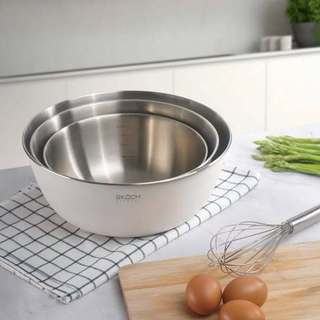 SET 3 THỐ INOX GKÖCH MYTY0810 (kích thước 22cm, 25cm & 28cm) - HANGDUC69