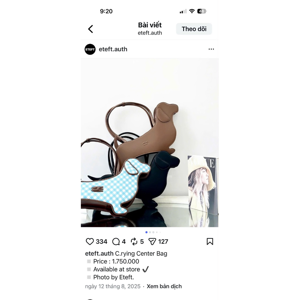 Pass Túi Crying Center