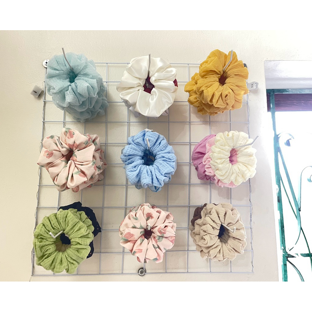 sét 10c scrunchies cho bé 10 màu nhã nhặn