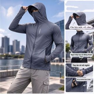 [DUY NHẤT 15.4 GIẢM 50K] Áo Chống Nắng Nam Chất Liệu Vải Thông Hơi 2 Lớp Che Trán Loại 1 Hot 2026