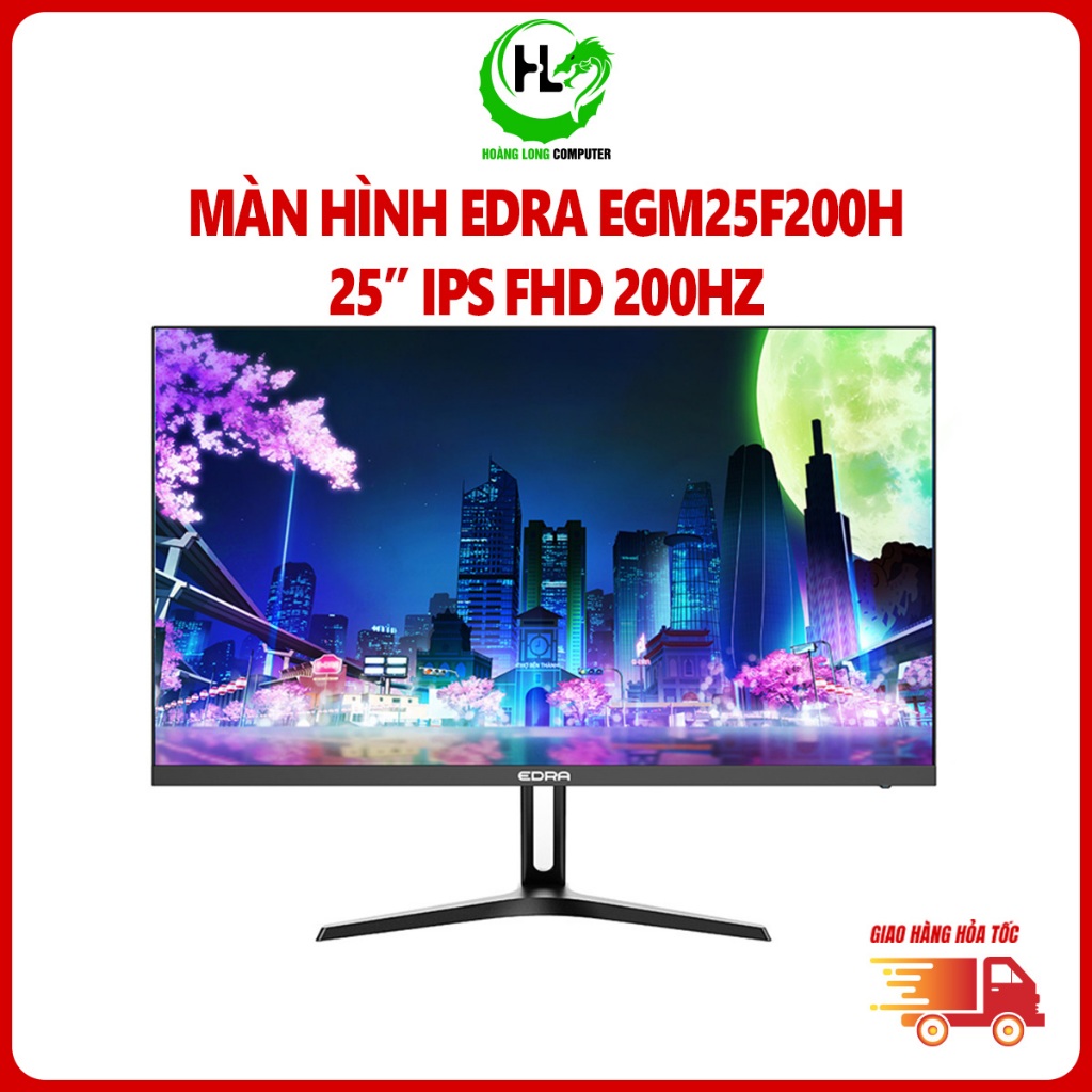 Màn Hình EDRA EGM25F200H 25 Inch 200Hz Full HD IPS 1ms chuyên game Bảo Hành 24 Tháng - Chính Hãng