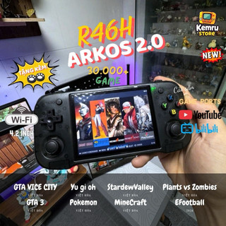 Máy chơi game R46h màn hình 4.2 inch sẵn wifi kho game chọn lọc có việt hoá