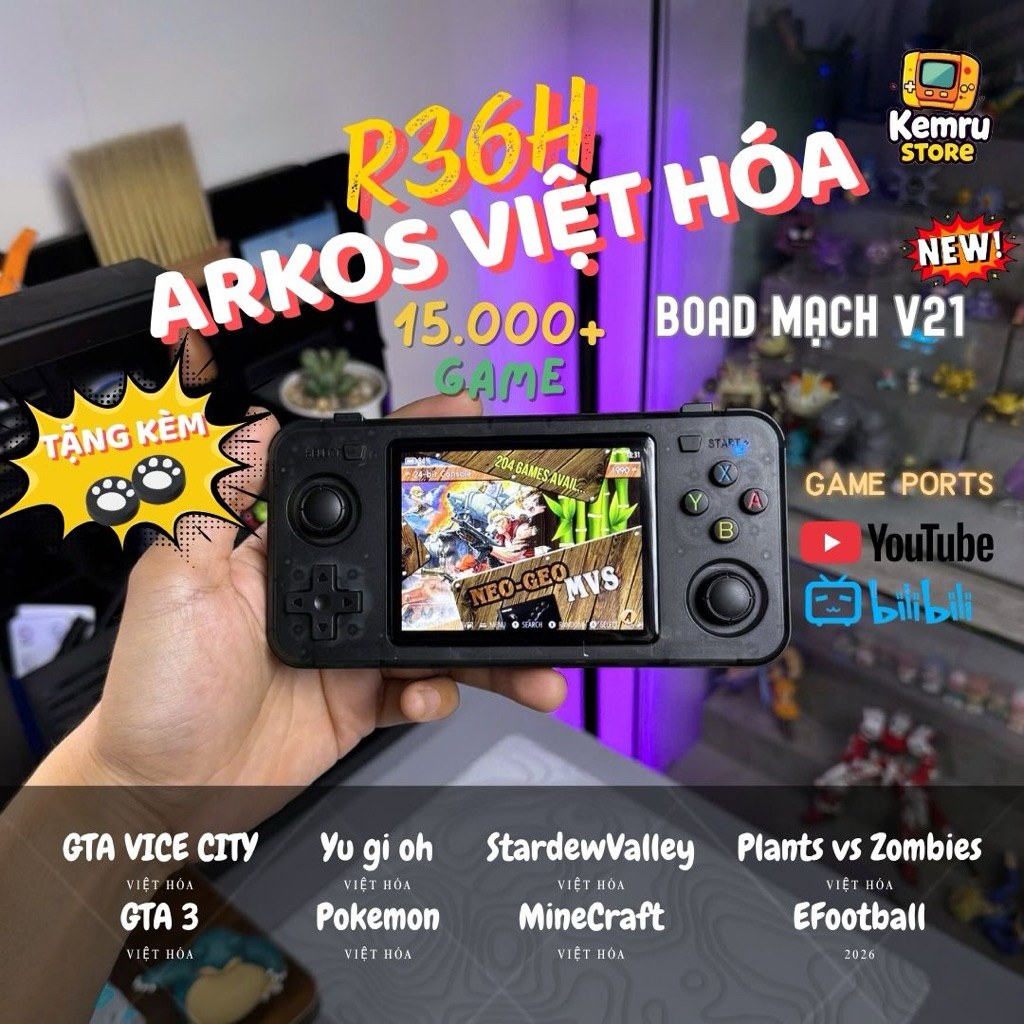 Máy chơi game R36h chính hãng giao diện tiếng Việt