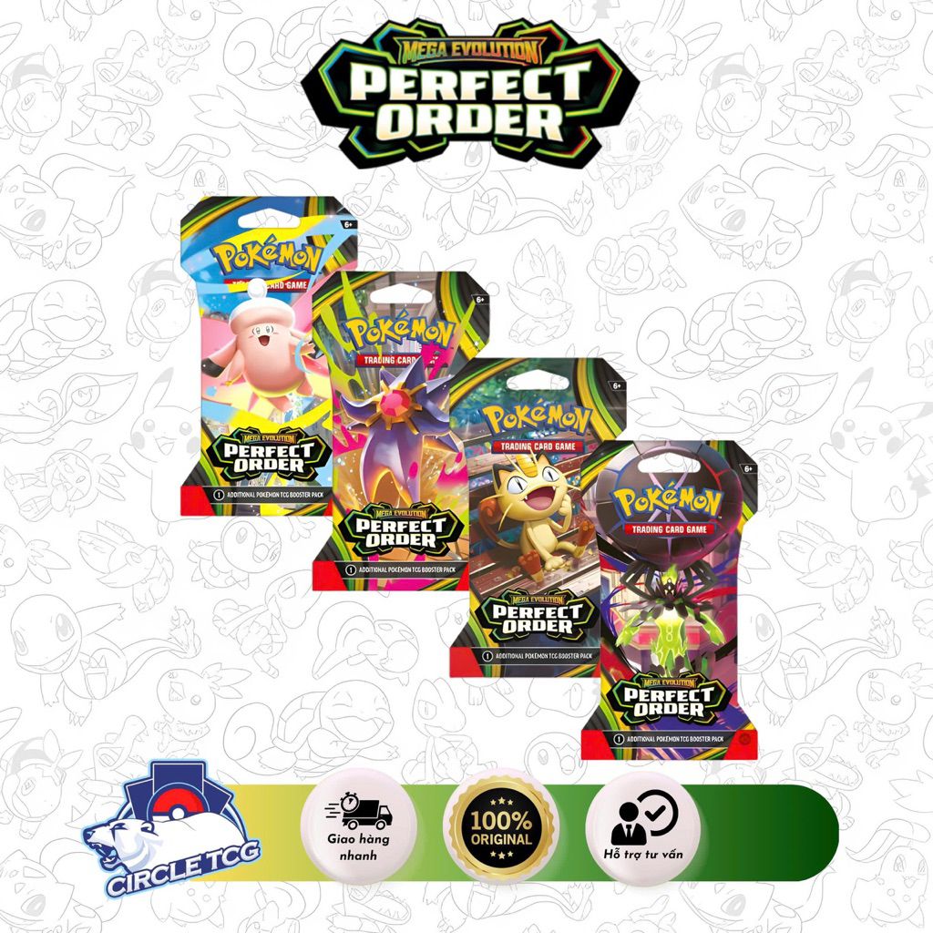 Sleeved Booster Pack Mega Evolution: Perfect Order