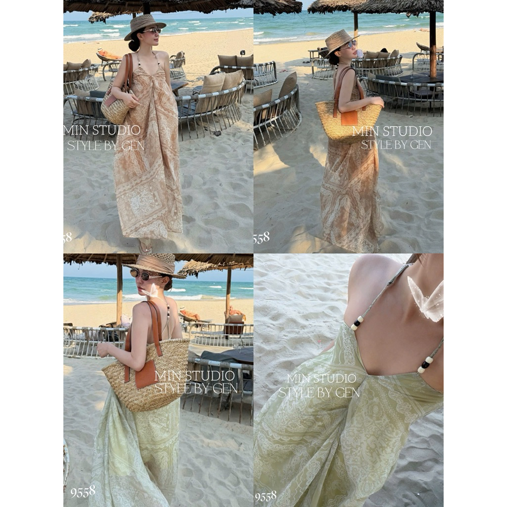 𝙈𝙄𝙉 𝙎𝙏𝙐𝘿𝙄𝙊 - Maxi hoạ tiết