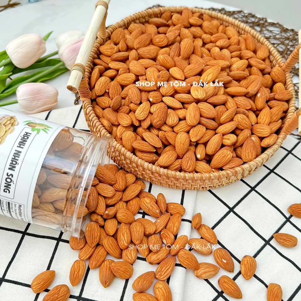 HẠNH NHÂN TƯƠI (HẠNH NHÂN SỐNG) DÙNG LÀM SỮA HẠT, LÀM NGŨ CỐC, LÀM BÁNH (CÓ XUẤT HÓA ĐƠN CÔNG TY)