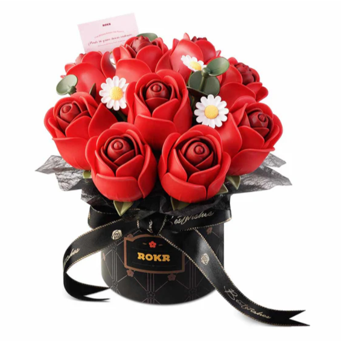 Red Rose Bouquet - ROKR (AF02J) - Mô Hình Lắp Ráp 3D