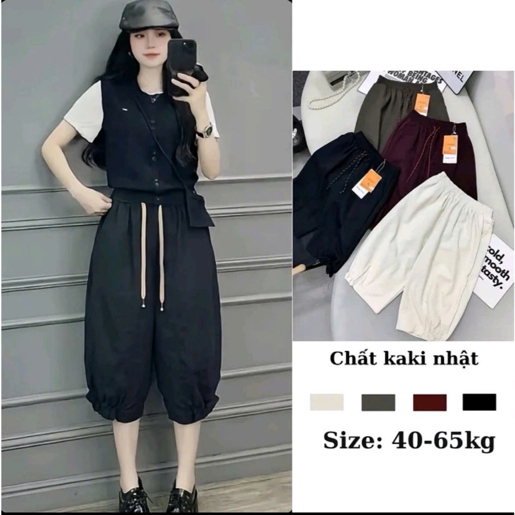[M0025] Quần Kaki Ngố Cạp Cao Ống Rộng Phối Bèo Basic Modern Girl Phong Cách Hàn Quốc