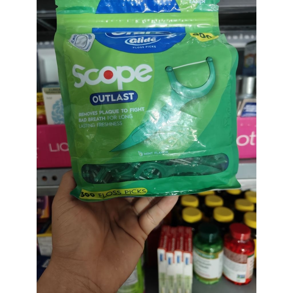 Tăm chỉ nha khoa Oral-B Glide Scope Outlast Floss Picks Mint 300 cái