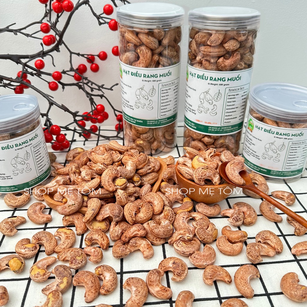 500GRAM HẠT ĐIỀU RANG MUỐI NGUYÊN LỤA SHOP MẸ TÔM (CÓ XUẤT HÓA ĐƠN CÔNG TY)