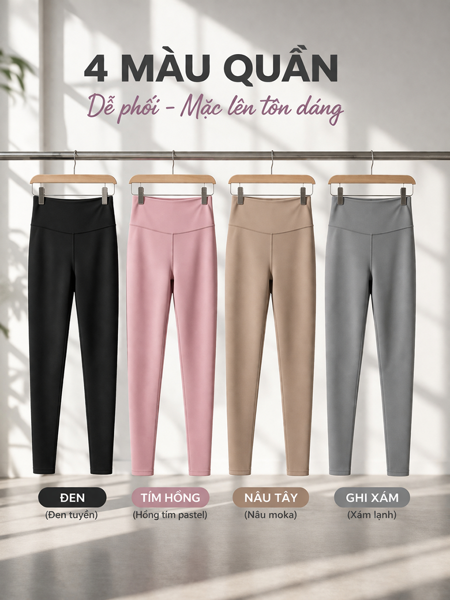 Q11D — Quần Legging Gym Nữ Cạp Cao 8