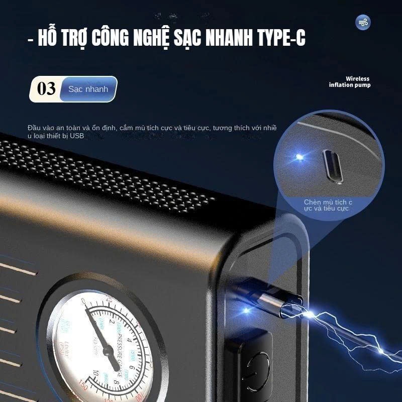 Máy bơm lốp ô tô , Máy bơm lốp Mini có độ chính xác cao Bơm bơm hơi điện tử bơm hơi nhanh cho xe máy, xe đạp, ô tô | BigBuy360 - bigbuy360.vn