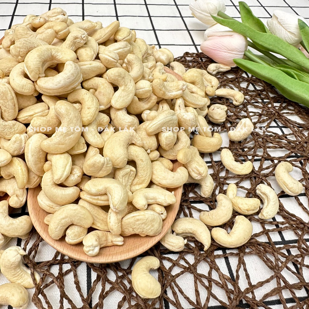 250GRAM HẠT ĐIỀU TƯƠI NGUYÊN HẠT TÚI ZIP (HẠT SỐNG) LÀM SỮA HẠT