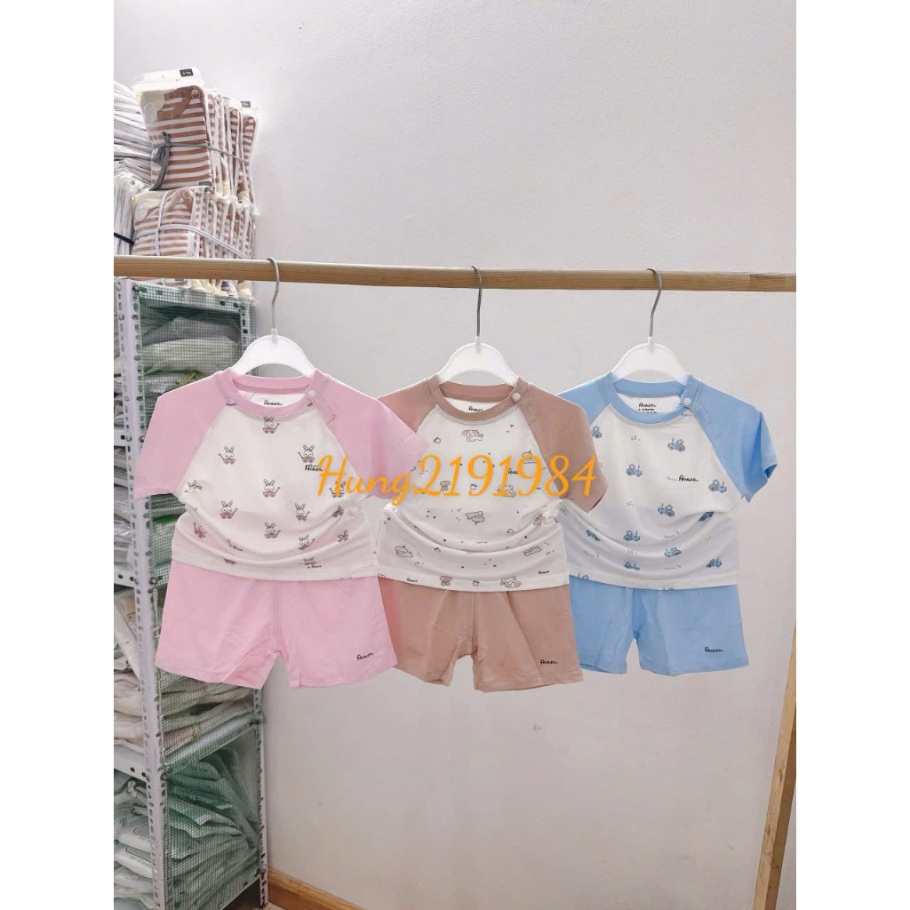 26AV02 Bộ quần áo cộc tay avaler cho bé từ 6 tháng đến 4 tuổi