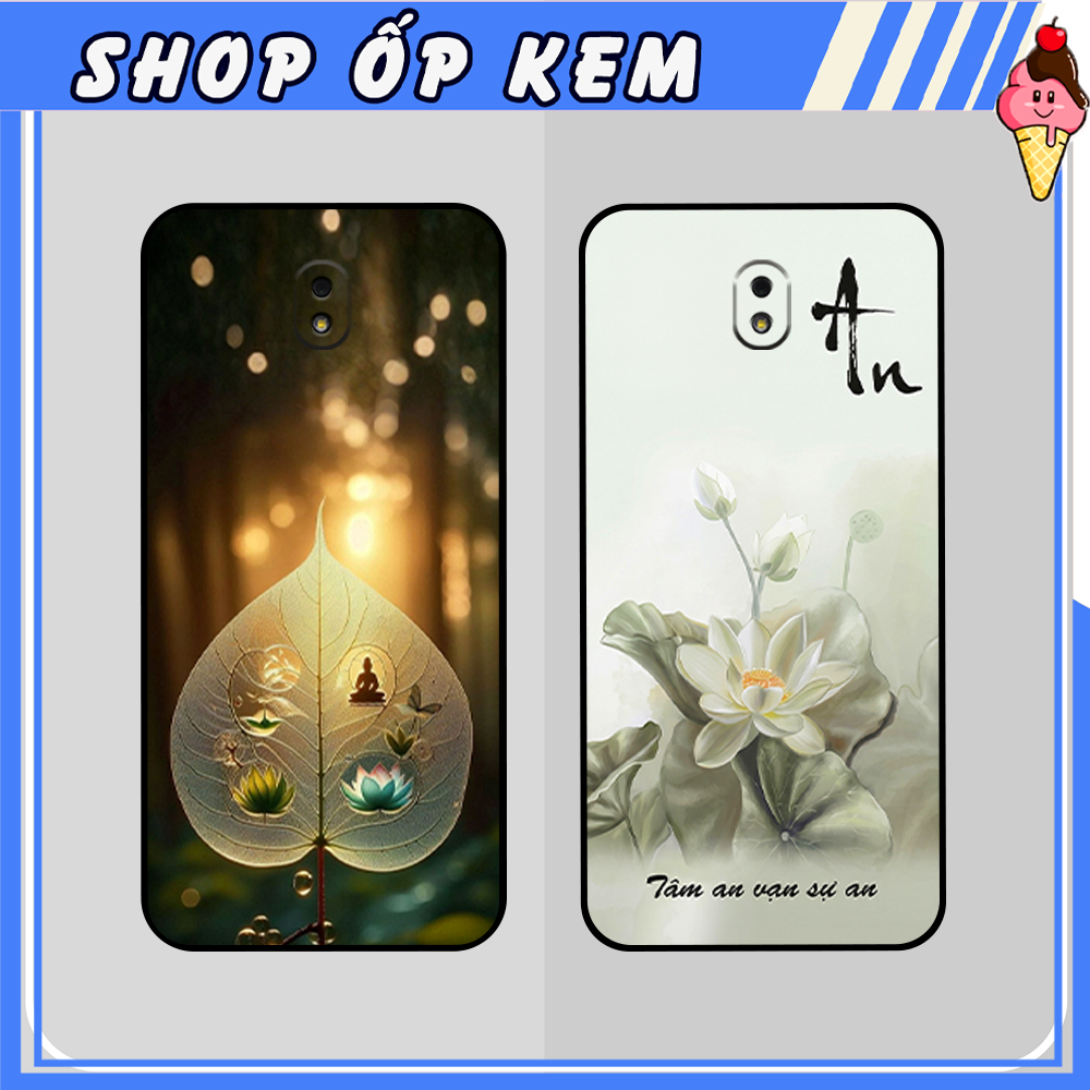 Ốp Lưng Samsung  J7 , J7 Pro, J7 Prime, J7 DUO Hình Hoa sen, Lá bồ đề bình an tâm an