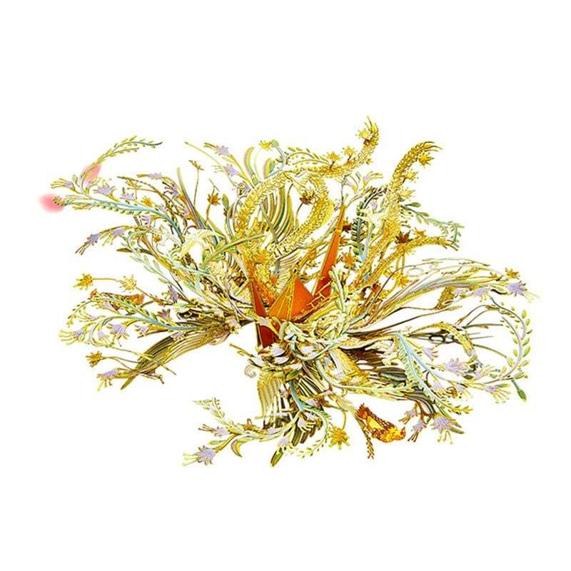 Mô Hình 3D Lắp Ráp Kim Loại Piececool Cẩm Nguyệt Vị Ương Thất Nguyệt Hạc (55 mảnh, July) P417-GW