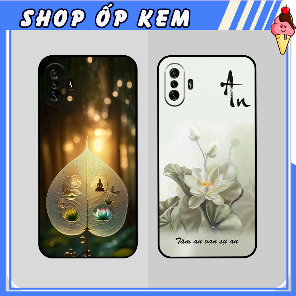 Ốp Lưng Xiaomi Redmi K40 - K40 Pro - K40 Pro Plus - K40 Pro+/ GAMING Hình Hoa sen, Lá bồ đề bình an 