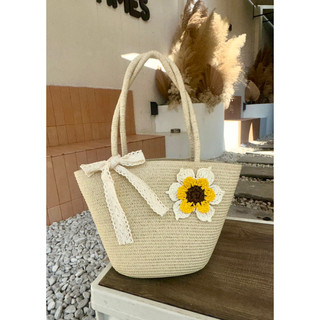 Túi lẻ Cói size 35cm đi biển đi du lịch Siêu Xinh AA2