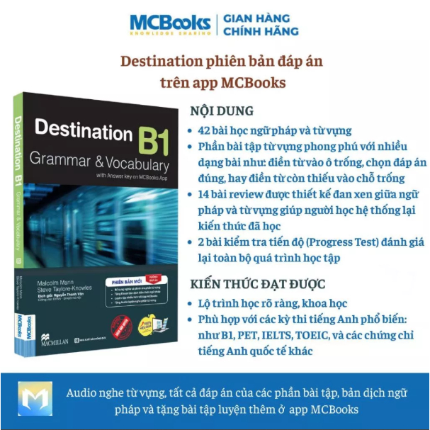 Sách - Destination Grammar & Vocabulary B1 (không đáp án) - MC
