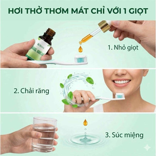 Tinh Dầu Răng Miệng Binta 20ml Thảo Dược Thiên Nhiên giúp bảo vệ răng chắc khoẻ, hơi thở thơm mát