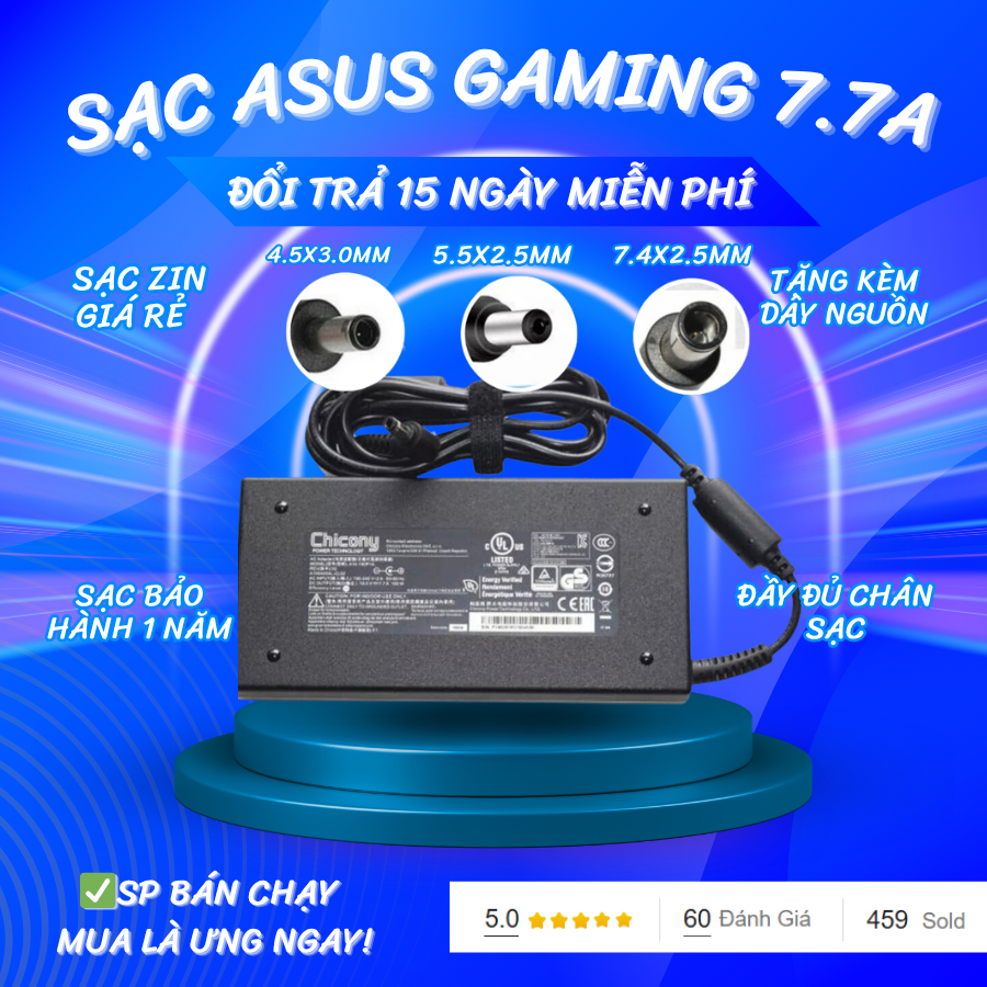 Sạc ASUS Gaming 7.7A Sạc ASUS model A17-150P1A Sạc ASUS model ADP-120RH B Sạc Asus TUF Gaming Sạc AS