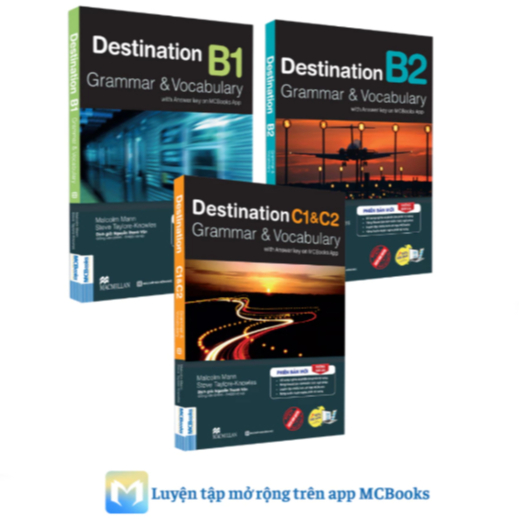 Sách - Combo 3 quyển - Destination Grammar & Vocabulary B1, B2, C1&C2 (kèm đáp án) - MC