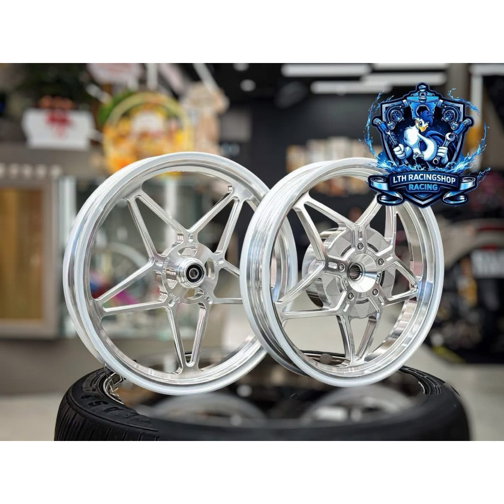 Mâm CNC Ngôi Sao 5 Cây Cho Vario 125 150 Vision Click Size Zin